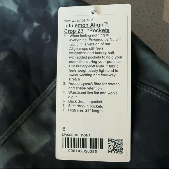 lululemon align crop 23” pockets* - Picture 4 of 11